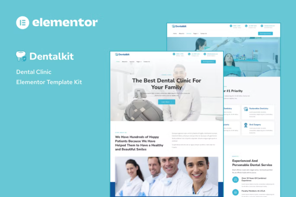 Dentistkit – 牙科诊所 Elementor 模板套件-极客小站