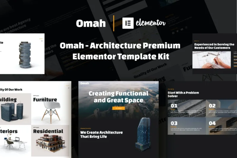 Omah – 建筑 Template Kit-极客小站