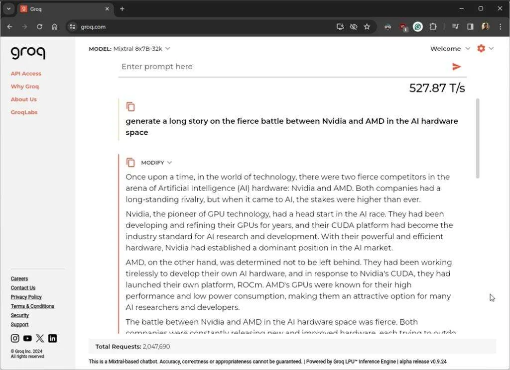 Groq：比ChatGPT和Gemini更快的人工智能加速器-极客小站